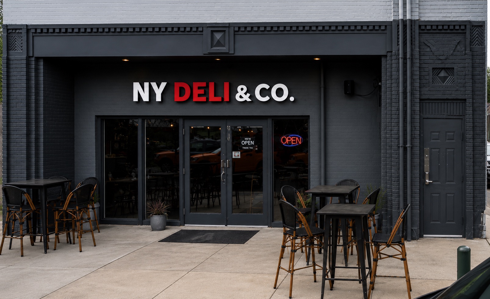 NY Deli & Co. storefront at 819 Harden Street, Five Points, Columbia SC